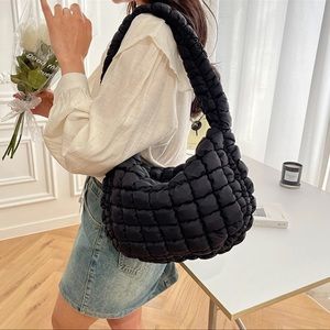NWOT QUILTED PILLOWY MINI BAG IN BLACK